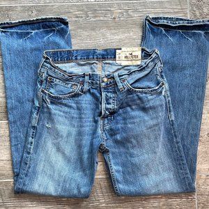 HOLLISTER 31x32 Button Fly Boot Cut Low Rise Jeans